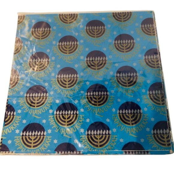 Vintage Jessica Stewart Hanukkah Gift Wrap w Bags & Bows - Picture 2 of 5